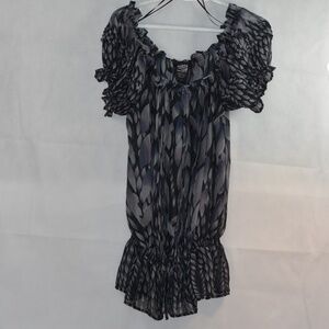 Light and Airy Chiffon Summer top SZ L THX Collection